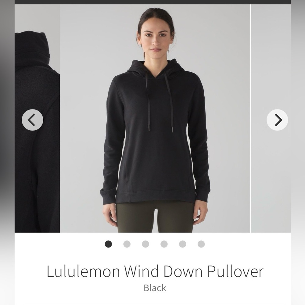 Lululemon size 6 Wind Down Pullover hoodie black